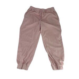 Stoney Clover Lane X Target Pink Velour Jogger Pants W/ Beaded Drawstring Womens